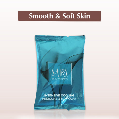 Sara Intensive Cooling Pedicure Manicure Kit Hand and foot care kit | Soft hand and feet formula | All Skin Types | Perfect For Men & Women | 12x50g